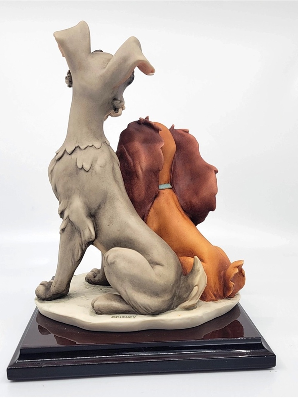 Disney Lady and Tramp Figurine – Brown, Tan & Gray Sculpture GIUSEPPE ARMANI - Picture 6 of 11